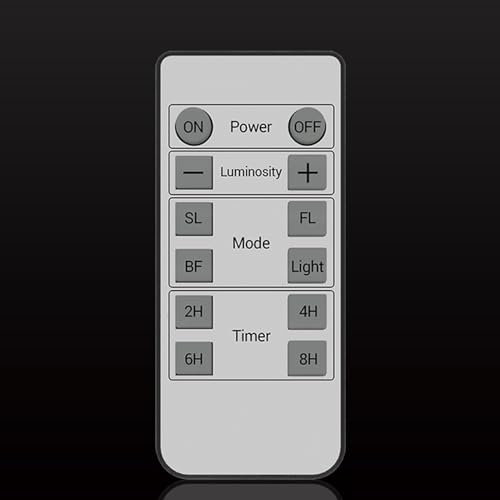Yme Fernbedienung für Kerzen mit Timerfunktion Aufladbar Teelichter Wiederaufladbar