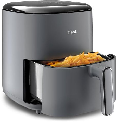 T-fal Easy Fry Max 5.3 cuartos de galón freidora de aire digital: 10 programas de cocina versátiles, visualización táctil intuitiva, cesta segura para lavaplatos, cocción rápida y saludable para