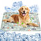 Ninonly Kühlmatte Hunde 50 X 65cm Kühlmatte für Hunde Katze Haustier Eismatte Selbstkühlende mit Ungiftiges Gel Selbst Kühlende wasserdichte Hundematte für Drinnen und Draußen Tier
