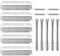 Grill-Ersatzteile für Charbroil 463230515, 463230512, 463230513, 463230514, 463239915, 463230511 Modelle, Edelstahl-Grill-Heizplatte, Zeltschild, Rohrbrennerrohre und Crossover-Rohre.