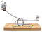 Soporte Jamonero Basculante 360º con Cabezal Giratorio 3 Claveles, Base Giratoria de Madera y Herrajes de Metal
