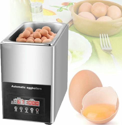 DRYIC 800w Commercial Hot Spring Egg Cooker,Timed 0~99 Minutes 50pcs Intelligent Egg Boiler Cooker 9l Large Capacity Automatic Half-Boiled Egg Soft-Boiled Egg Machine Omelette,220v