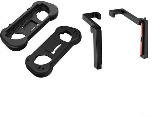 HpLive Soporte de coche 2 en 1 y empuñaduras para mando de juego para Nintendo Switch 2, ajustable 180°, color negro