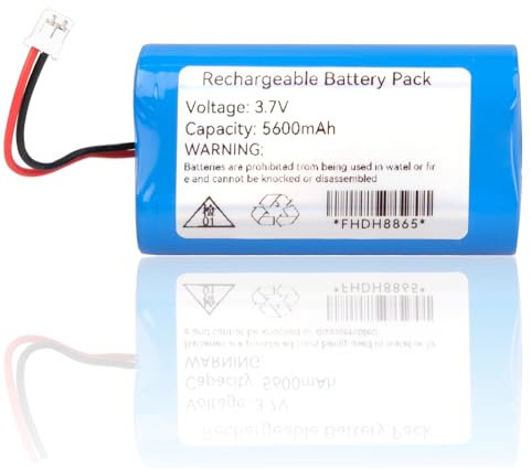 3.7V 5600mAh Rechargeable Battery Pack With JST-PH 2.0Pin 2P Connector, Lithium Battery for RC Truck Boat Car, Electronics Toys, Lighting, Equipment, DVD player, Bluetooth Speaker