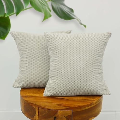 Amilian 2er Set Kissen mit Füllung und Bezug – Dekokissen für Sofa, Bett oder Couch – Zierkissen Set mit weichem Innenkissen – Waschbar & stilvoll - Tauglanz - 40 x 40 cm