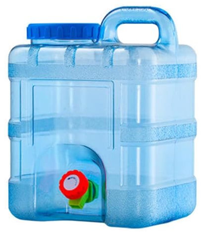 Selbstfahrender Reise-Aufbewahrungseimer PC Outdoor mit Wasserhahn Mineralwasser Reinigungseimer Auto Haushalt Lebensmittelqualität Kunststoff Trinkwassertank 10 Liter