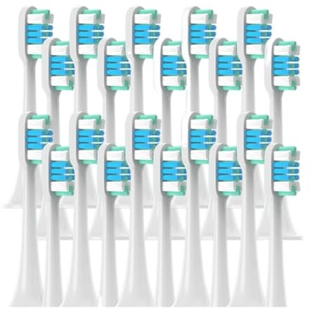 20/50 Stück Ersatzbürstenköpfe, Kompatibel Mit XIAOMI, T300/T500/T700 Tiefenreinigungsdüsen For Elektrische Zahnbürsten Mit Weichen Borsten(20WhiteGreenBlue)