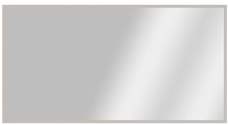 Forte Alice Springs Wandspiegel 140 150, moderner Spiegel mit Holzwerkstoff Rahmen, Flur, Holzwerkstoff, Kaschmir Beige, 143,4 cm breit x 76 cm hoch x 1,8 cm tief