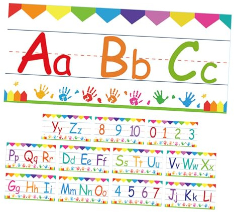 Parliky 12 Buchstaben Und Zahlen Karteikarten Abc Alphabet Wandkunst Fürs Kinderzimmer Buchstaben Karteikarten Abc Pinnwand Für Die Vorschule Wanddekorationen Für Die