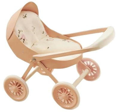 Zxpjkyu Puppenwagen, Miniatur Spielzeug, Simulation Im Maßstab 1:12, Puppenzubehör, Geeignet für Sammler, Rosa