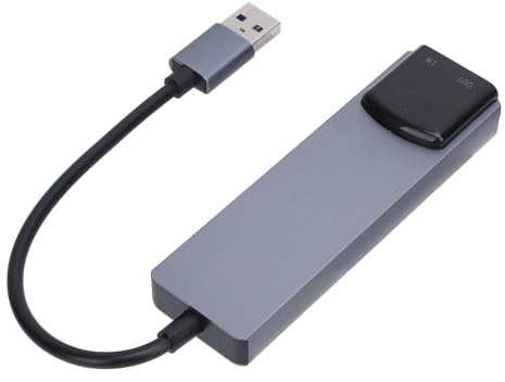 Ejoyous Adaptateur USB, Carte Son Externe en Aluminium avec Prise en Charge des Canaux 5.1 7.1 pour les Amateurs de Jeux et de Musique