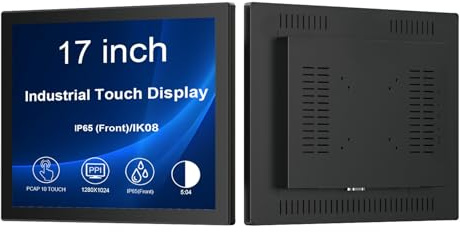VSDISPLAY 17-Inch Industrial Touch Screen Monitor 1280×1024 IP65 Front | 250 nits,Capacitive 10-Point Touch,5:4 Aspect Ratio