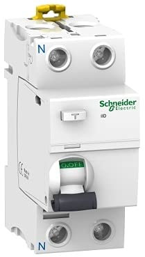 Schneider Electric A9R24240 iID Interruptor Diferencial, Clase A, 2P, 40A, 300mA, 73.5mm x 36mm x 91mm, Blanco