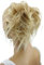 CAISHA Jumbo Haarteil Haargummi Dutt Flora Hochsteckfrisuren Brautfrisuren Natürlich Gewellt Unordentlich DM17cm Hellblond G5F