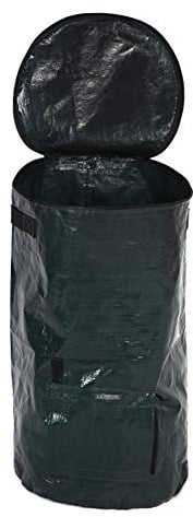 Sacchetto Compostaggio Biodegradabile per Rifiuti Organici da Giardino e Frutta Verdura in Tessuto PE Borsa Fermentazione Compost Dimensioni 35 x 60 cm