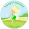 7.5 inch circle tinkerbell cake topper printed edible icing