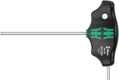 Wera 05023334001 454 HF T-Handle Hexagon Screwdriver Hex-Plus with Holding Function 3 x 100 mm