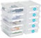 SmartStore - 10x Aufbewahrungsbox mit Deckel Classic 7,5L (40x30x11cm) | Stapelbare Box mit Deckel | Lebensmittelechte Kunststoffbox | Plastikbox mit Deckel & verstärkten Ecken | 10 Jahre Garantie