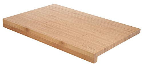 Tabla Cortar Cocina Fabricada En Madera De Bambu 100% Con Borde 46x30,5 cm.Tabla Cortar,Carne Pescado,Verduras,Frutas,Alimentos
