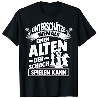 Schach Chess Herren Lustig Schachmatt Schachbrett Set König T-Shirt