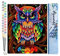 Figured'Art Peinture par Numéro Adulte Hibou coloré - Activité Manuelle Kit de Loisir Créatif DIY Numéro d'Art Complet - 40x50cm sans châssis en bois