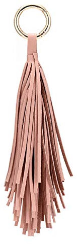 Amosfun Abaodam Rosa Leder Quaste SCHL¨¹sselbund Kreis SCHL¨¹ssel Ringe Quaste Keychain Charme Lesezeichen Quasten Handtasche Rucksack H?ngen Anh?nger Decor f¨¹r Frauen Geldb?RSE Dekorationen