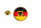 Akachafactory Anstecknadel, schwarz, rund, klassisch