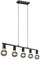 Reality Leuchten Pendelleuchte Vannes R30185032, Metall Schwarz Matt, Exkl. 5x E27