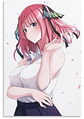 Nakano Nino Anime-Poster 5 Toubun No Hanayome 3 Poster Wandkunst Gemälde Leinwand Geschenk Wohnzimmer Drucke Schlafzimmer Dekor Poster Kunstwerke 20 x 30 cm
