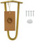 Moria Hairpin Leg 1 pièce, Pieds de Meubles, de 10 à 80 cm, pour Armoire, Tabouret, Table de Chevet, Table Basse, Pieds de Table avec Protections de Sol et vis, 24 cm, 2 entretoises (métal, doré)