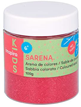 INNSPIRO Arena de colores rosa fucsia 100gr., para Decoración y Manualidades