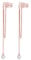 SLUYNZ 925 Sterling Silber No Piercing Manschette Ohrringe Kette für Frauen Teenagers Wrap Ohrringe Perle Quaste Clip On Ear (C-Roségold)