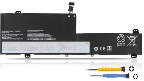 K KYUER L19M3PD6 L19L3PD6 Batterie pour Lenovo IdeaPad Flex 5-14IIL05 5-14ARE05 5-14ALC05 5-15IIL05 5-15ALC05 5-15ITL05 81X1 81X2 81X3 82HU 82HT L19C3PD6 L19D3PD6 81X3002VUK 81X30030GE 81X30031GE