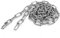 ZOFUN 6 Metres Metal Chain, 3mm Galvanized Heavy Duty Chain Anti-theft, Silver Welded Steel Chain Link Fencing for Fence Gates Garage Doors and Bicycle Security Locks