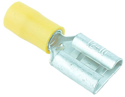 10 x Yellow 9.5mm Female Spade Crimp Connector
