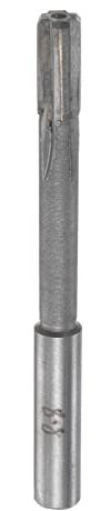sourcing map Spannen Reibahle 8.8mm H7 Hartmetall Spitze Gerade Flöten Rund Schaft Drehmaschine Fräser