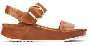 Pikolinos Keilsandalen in Leder MARINA für Frauen Farbe BRANDY