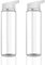 Trintion 2Pcs Leak-Proof Sports Water Bottles - 750ml Clear Plastic Bottles with Filter Flip-Top Lid and Reusable Design for Gym School Sports and Cycling