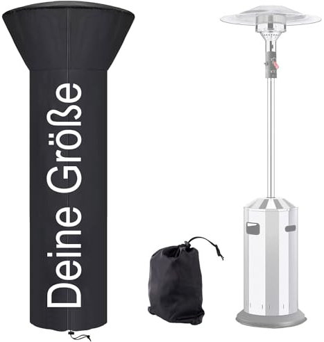 Schutzhülle für Terrassenheizer Personalisiert auf Maß DEINE GROßE Heizstrahler Abdeckhaube, wasserabweisend, strapazierfähige Abdeckung für freistehenden Terrassenheizstrahler [131]