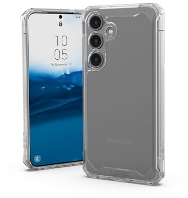 URBAN ARMOR GEAR UAG Schutzhülle für Samsung Galaxy S24, 15,7 cm (6,2 Zoll), Plyo Ice, robust, militärisch, sturzsicher, stoßfest, rutschfest, transparent