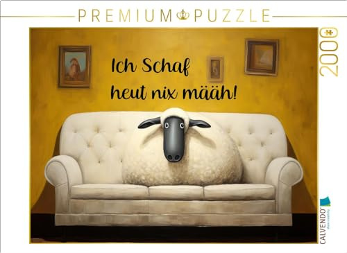 CALVENDO Puzzle Brillenschaf | 2000 Teile Lege-Größe 90 x 67 cm Foto-Puzzle für glückliche Stunden