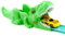 Beast Wheels Schiebe. Autorennbahn mit 360º Looping für Kinder. Modell Dinosaurier Rex und Shark Track. Enthält EIN Auto und 6 Zubehörteile. (Dino REX)