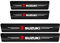 4 Pezzi Battitacco per Auto per Suzuki S-Cross SX4 Swift Jimny Alto Grand Vitara Ignis Samurai, Protezione Battitacco per Auto Soglia Porta In Fibra Di Carboni (Rosso)