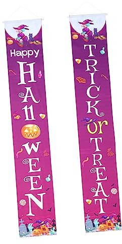 Halloween Reime 1 Paar Polyester Stoff Hängende Türbanner für Party
