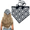 Gothic Häkel-Bandana, Kopftuch für Damen, Dreieckstuch für Halloween, handgefertigt, gestricktes Stirnband, Haarschmuck, totenkopf, Einheitsgröße