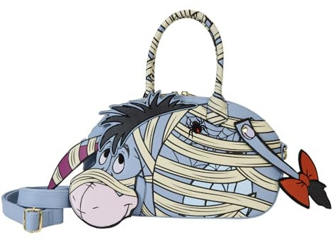 Loungefly Disney Winnie Puuh Mummy I-Aah Glow Crossbody Bag, Mehrfarbig/Meereswellen (Ocean Tides), Einheitsgröße