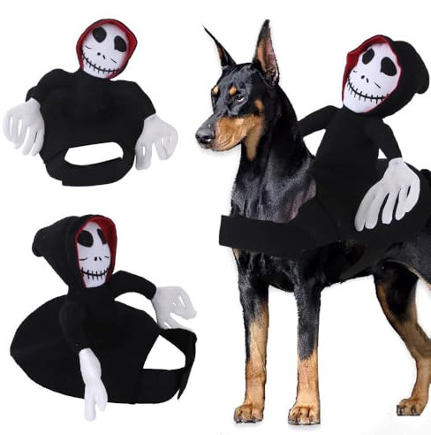 Costume da Halloween per Animali Domestici, Costume da Animale Domestico a Forma di Fantasma, Halloween Cane Gatto Costume per cani di piccola taglia e gatto