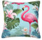 2er Set Kissenbezug 40x40 cm Samt Sofakissen Kissenbezüge Flamingo Dekokissen Sofa Kissen Vegetativ Weich Zierkissen mit Verstecktem Reißverschluss für Schlafzimmer Wohnzimmer Balkon Garten -TR196