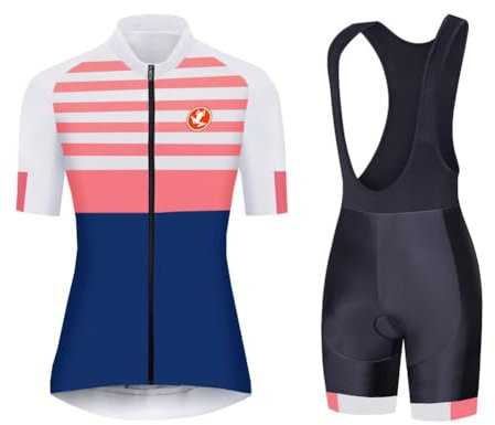 UGLY FROG Completo Ciclismo Uomo, Maglia Ciclismo Traspirante Asciugatura Rapida con Cerniera Completa, 3 Tasche Posteriori, Salopette Ciclismo per MTB, Estivo