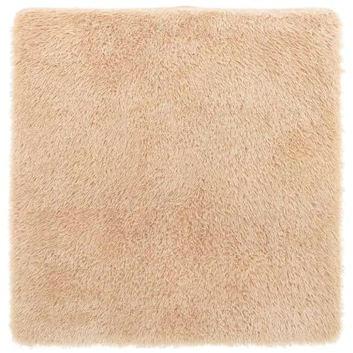 vidaXL Shaggy Rug High Pile NAVARRA Beige 160x160 cm Polyester